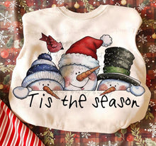 Load image into Gallery viewer, Tis The Season Peeking Snowmen DTF TRANSFER TUESDAY
