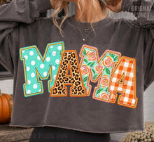 Load image into Gallery viewer, Mama Leopard Polka Dot Faux Embroidered DTF TRANSFER TUESDAY

