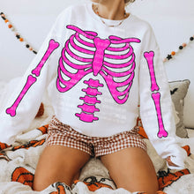 Load image into Gallery viewer, Skeleton Bones White/Green/Pink/Orange/Purple/Blue With SLEEVE OPTION DROPDOWN TRANSFER CARTER SEP 26
