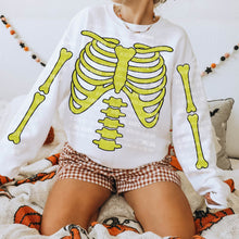 Load image into Gallery viewer, Skeleton Bones White/Green/Pink/Orange/Purple/Blue With SLEEVE OPTION DROPDOWN TRANSFER CARTER SEP 26

