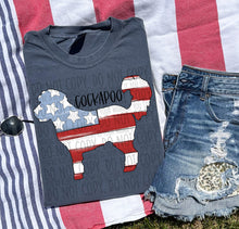 Load image into Gallery viewer, Patriotic Dog Designs Black Text SWD MAY DROPDOWN TRANSFER
