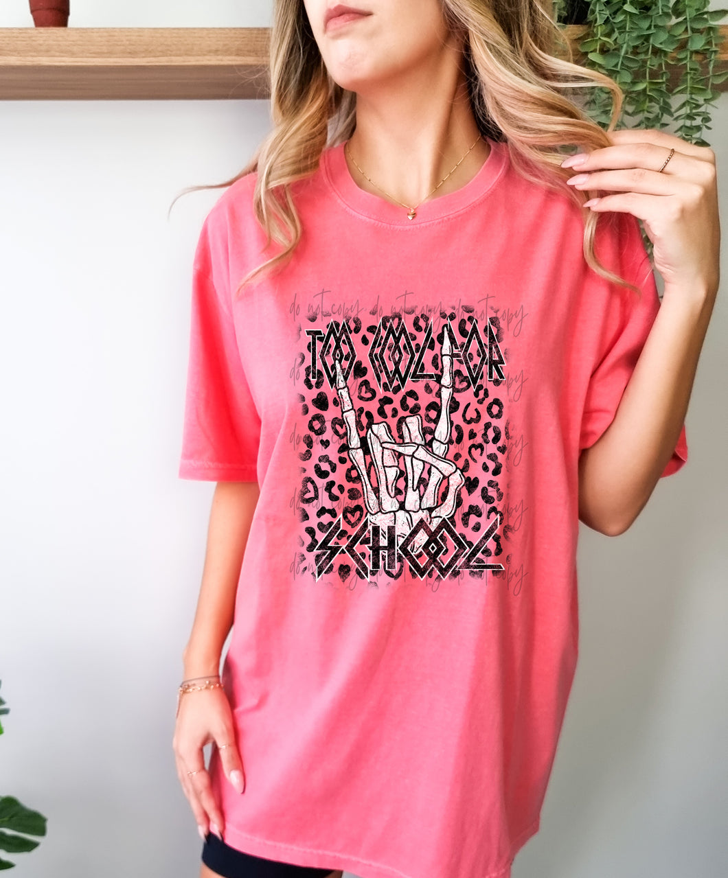 Too Cool For School Leopard TRANSFER