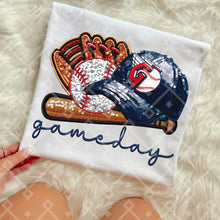 Load image into Gallery viewer, Gameday Sequin Baseball Hat Glove Teams Dropdown TRANSFER CCD INS
