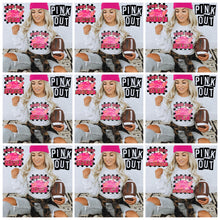 Load image into Gallery viewer, Pink Out Mascot Gold Glitter Chenille DROPDOWN TRANSFER
