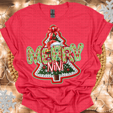 Load image into Gallery viewer, Merry Title Faux Embroidery Tree Paint Letters (DROPDOWN)TRANSFER
