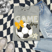 Load image into Gallery viewer, Dalmatian Game Day Soccer With Bow DROPDOWN TRANSFER CAP FEB
