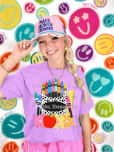 Load image into Gallery viewer, Patterned Crayon Box Apple Floral Customized DROPDOWN DTF TRANSFER TCC JUNE 26

