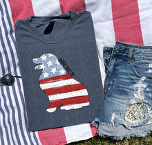 Load image into Gallery viewer, Patriotic Dog Designs Black Text SWD MAY DROPDOWN TRANSFER

