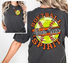 Load image into Gallery viewer, Softball Spirit With Pocket Customized DROPDOWN DTF TRANSFER BIA
