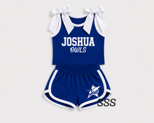 Load image into Gallery viewer, Sassy Custom Bowtie Tanks And Cheer Shorts
