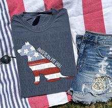 Load image into Gallery viewer, Patriotic Dog Designs White Text SWD MAY DROPDOWN TRANSFER
