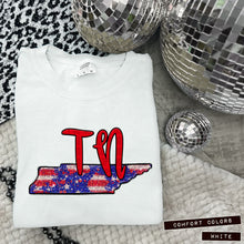 Load image into Gallery viewer, RWB Glitter States (all 50 states available) TRANSFER CAP APR
