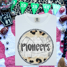 Load image into Gallery viewer, Leopard Volleyball Background Mascot Dropdown TRANSFER CAP FEB
