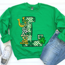Load image into Gallery viewer, St Patrick’s Day Checkered Mascots DROPDOWN TRANSFER CSD JAN 26
