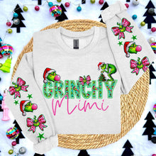 Load image into Gallery viewer, Green Guy Title Pink Bubble Faux Embroidery With Sleeve (Dropdown) DROPDOWN TRANSFER HMWK
