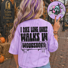 Load image into Gallery viewer, I Like Long Quiet Walks Down Street Halloween With Pocket DROODOWN TRANSFER KAI AUG 26
