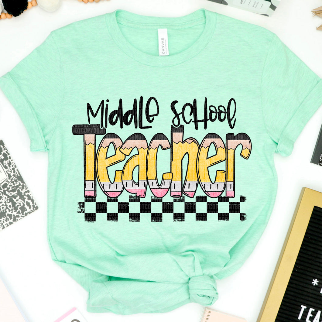 Middle School Teacher Pencil SDD TRANSFER