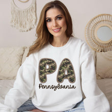 Load image into Gallery viewer, Bubble Camo Faux Embroidery States DTF TRANSFER
