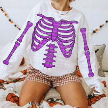 Load image into Gallery viewer, Skeleton Bones White/Green/Pink/Orange/Purple/Blue With SLEEVE OPTION DROPDOWN TRANSFER CARTER SEP 26
