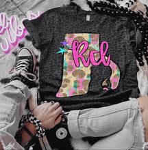 Load image into Gallery viewer, Preppy Bright Leopard States (all 50 states available) TRANSFER CAP APR
