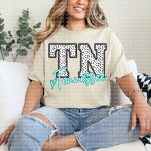 Load image into Gallery viewer, Polka Dotted Faux Embroidery States (All 50 states available) DTF TRANSFER
