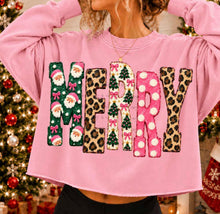 Load image into Gallery viewer, Merry Faux Paint Leopard Pink Polka TRANSFER TUESDAY
