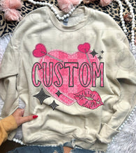 Load image into Gallery viewer, Candy Heart Lips Faux Embroidery Titles DROPDOWN TRANSFER HMWK DEC
