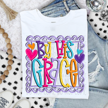 Load image into Gallery viewer, Purple Doodle Frame DROPDOWN TRANSFER SWD JULY
