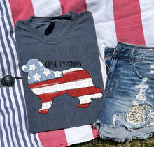 Load image into Gallery viewer, Patriotic Dog Designs Black Text SWD MAY DROPDOWN TRANSFER
