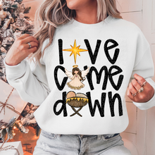 Load image into Gallery viewer, Love Came Down Black TRANSFER CSD
