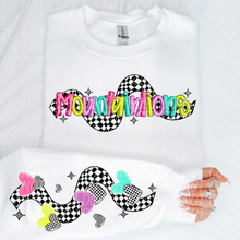 Load image into Gallery viewer, Bright Checkered Mascot With Sleeve Option DTF TRANSFER CSD
