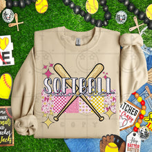 Load image into Gallery viewer, Softball Scrapbook Style Names Dropdown TRANSFER HMWK MAR 25
