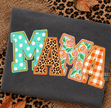 Load image into Gallery viewer, Mama Leopard Polka Dot Faux Embroidered DTF TRANSFER TUESDAY
