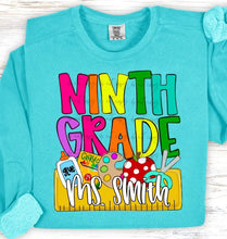 Load image into Gallery viewer, Back To School Nameplates Customized DROPDOWN DTF TRANSFER BIA
