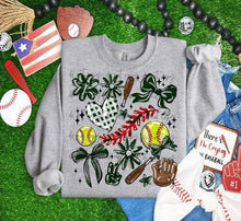 Load image into Gallery viewer, Play Ball Softball Collage DROPDOWN TRANSFER BIA
