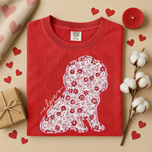 Load image into Gallery viewer, Valentine Red Floral Dog Breed Option DROPDOWN TRANSFER SWD DEC 25
