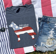 Load image into Gallery viewer, Patriotic Dog Designs White Text SWD MAY DROPDOWN TRANSFER
