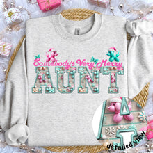 Load image into Gallery viewer, Somebody’s Very Merry Title Faux Embroidery (DROPDOWN) TRANSFER
