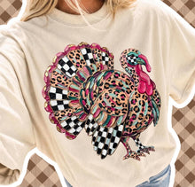 Load image into Gallery viewer, Colorful Leopard And Checker Turkey Faux Paint TRANSFER TUESDAY
