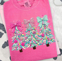 Load image into Gallery viewer, Big Bow Christmas Tree Trio Faux Paint TRANSFER TUESDAY
