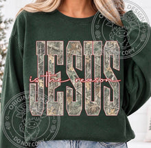 Load image into Gallery viewer, Jesus Is The Reason Pink Outline Camo TRANSFER TUESDAY
