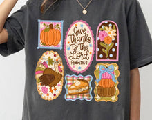 Load image into Gallery viewer, Give Thanks To The Lord Psalm 136:1 Thanksgiving Frame Collage TRANSFER TUESDAY
