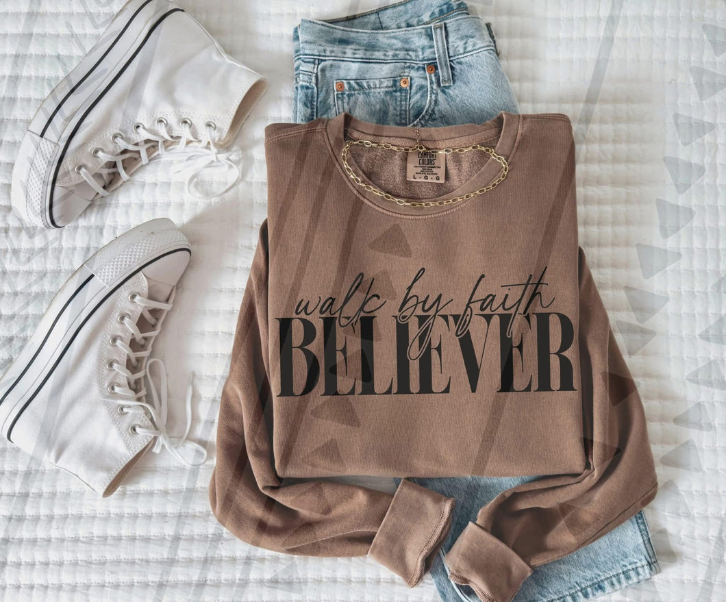 Walk By Faith Believer Dropdown TRANSFER TGG JAN