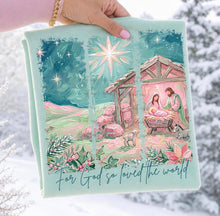 Load image into Gallery viewer, For God So Loved The World Distressed Faux Paint Panels TRANSFER TUESDAY
