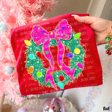 Load image into Gallery viewer, Bright Pink Bow Wreath With Lights Shimmer DROPDOWN TRANSFER CARTER OCT 26
