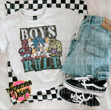 Load image into Gallery viewer, Boys Rule Spi_ey So_ic Hu_k Distressed TRANSFER ET OCT 26
