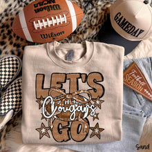 Load image into Gallery viewer, Let's Go Brown Dotted Distressed Star Bow Football Mascots DROPDOWN TRANSFER CARTER OCT 26
