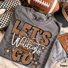 Load image into Gallery viewer, Let's Go Brown Dotted Distressed Star Bow Football Mascots DROPDOWN TRANSFER CARTER OCT 26
