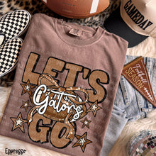 Load image into Gallery viewer, Let's Go Brown Dotted Distressed Star Bow Football Mascots DROPDOWN TRANSFER CARTER OCT 26
