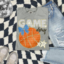 Load image into Gallery viewer, Dalmatian Game Day Basketball With Bow DROPDOWN TRANSFER CAP FEB

